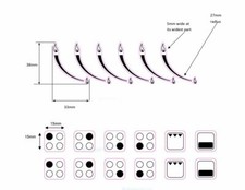 4 RING STOVE STICKERS HOB COOKER TOP DECALS MARKINGS + 6 GAS FLAMES INDICATORS