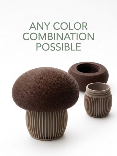 Printed mushroom storage - mushroom,