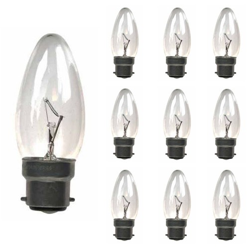 Candle 240v 60w b22d clear - b22d,
