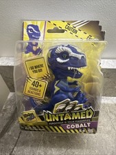Untamed Roaring Dinos Interactive T-Rex, Cobalt (Blue), 40+ Sounds and Reactions