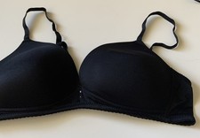 New Without Tags Secret Possessions Comfort Padded Non Wired Bra Black 36B