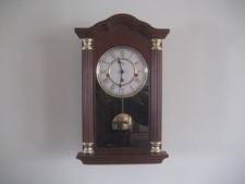 Wall clock mahogany case