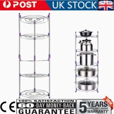 5 TIER CHROME SAUCEPAN POT PAN