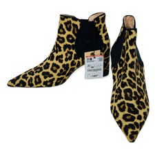 Zara Woman  Ankle Boot Leopard