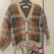 H&M Girls Checked Knit