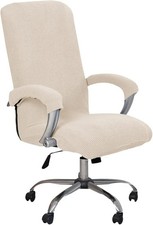 Catime Computer Office Chair Cover - Polar Fleece Stretch Large Slipcover, Full