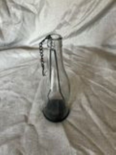 Hanging glass bottle lantern - hanging,