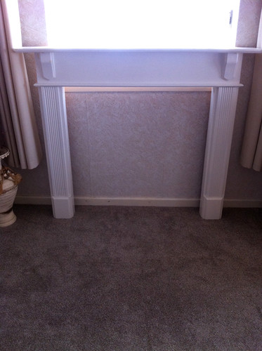 Solid pine fireplace surround - solid,