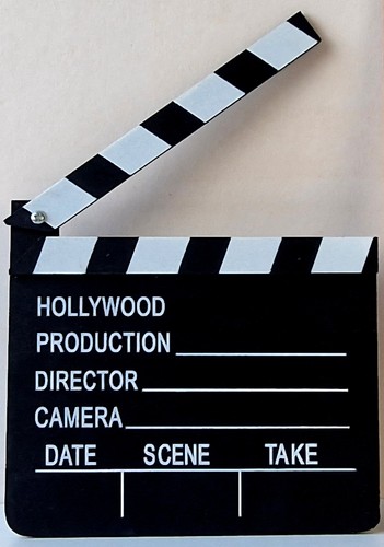 Clapperboard for movie film - movie/,