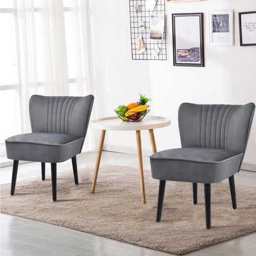 Armless accent chair set 2 - accent,