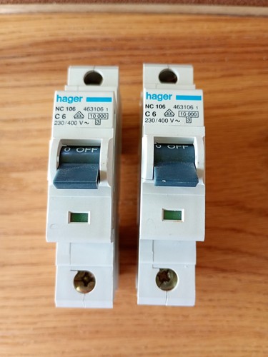 Hager nc106 amp type 10ka - hager, 6