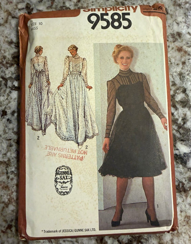 Simplicity 9585 gunne - 9585, sax