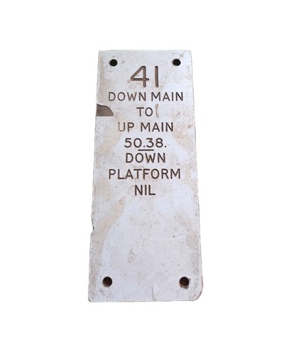 Railwayana signal box down - box, '41
