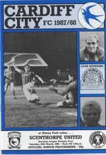 Mar 88 CARDIFF CITY v SCUNTHORPE UNITED