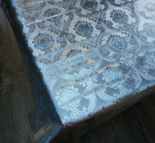Bold silver metallic damask - bold,