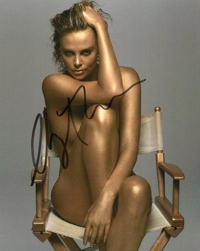 Charlize theron autographed - charlize,