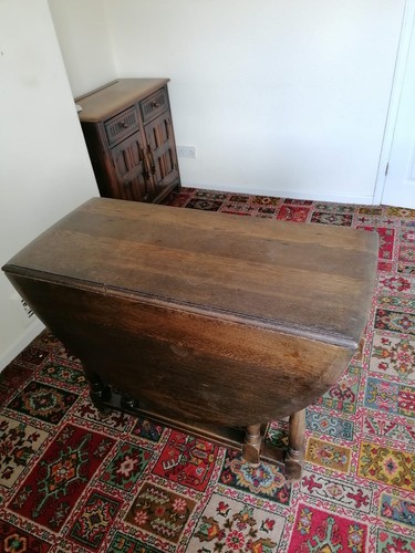 Drop leaf dining table c1970 - leaf,
