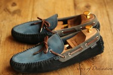 Louis Vuitton Blue Grey Suede