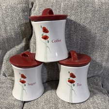 Poppy Design 3 x Storage Jars