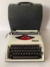 Vintage Retro Imperial Typewriter Imperial Sahara Travel Case Portable Cream 