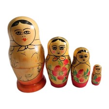 Vintage USSR Russian Wooden