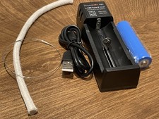 Eccles Type SL Miners Lamp Conversion Kit – Resistance Wire+Battery+Charger+wick