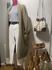 Zara Fawn Long Length Cardigan