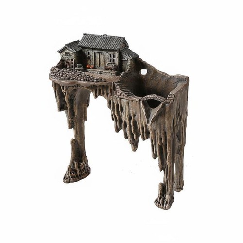 Aquarium house with furniture - house,