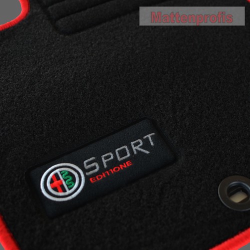 Velour floor mats - , red
