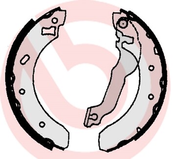 New brake shoe set - set, for