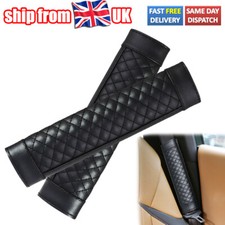 2x Leather Car Seat Belt Cover