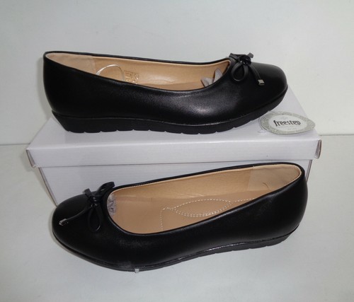 Ladies new black womens flats - new,