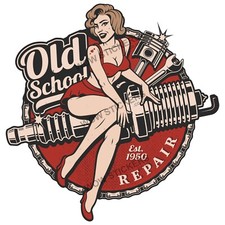 Car Sticker Old School Spark
