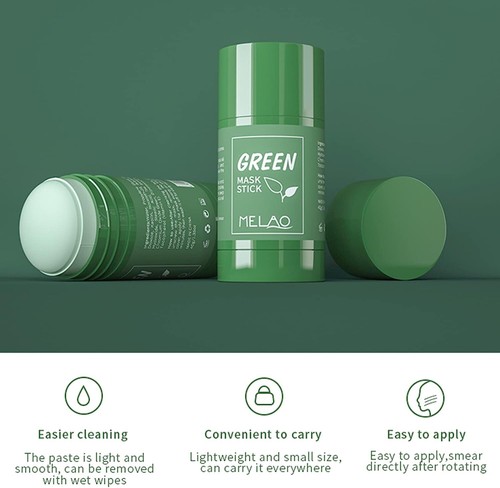 Green tea clay mask stick - stick, deep