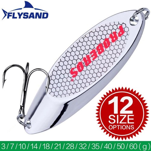 Metal fishing spoon lure - fishing,