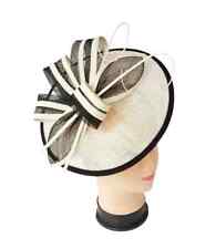 Women's Fascinator Headband Clip Round Hat Weddings Ladies Day Races Royal Ascot