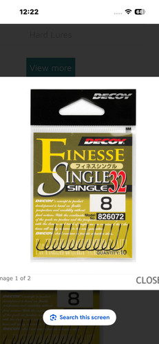 Decoy single hooks - single,