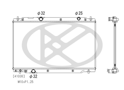 Radiator engine cooling fits - engine,