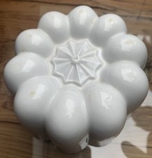 Vintage Shelley White Ceramic Jelly Mould Number 2 Marked 13cmW x 8.5H