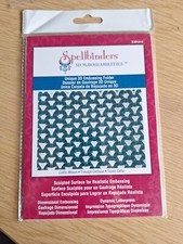 SPELLBINDERS 3D M-Bossabilities EMBOSSING FOLDER Celtic Weave Die Cutter E3D-014