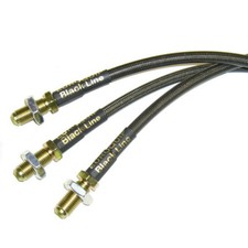 Euroquip Blackline Ford Capri 2.8i Stainless Steel Braided Brake Line Hose Kit