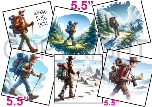 Card toppers 5 male - 6,