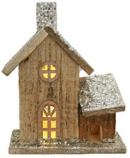 20cm Tall Wooden LED Light-Up