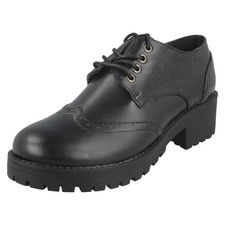 Ladies Spot On Mid Chunky Heel