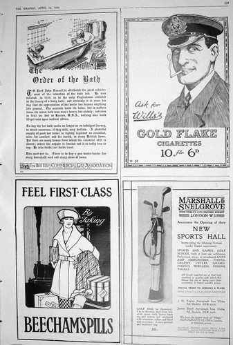 Antique print 1923 beechams - antique,