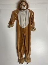 CHILD LION COSTUME ANIMAL FANCY DRESS BOYS 5-6 YRS HALLOWEEN CHARACTER HOODED