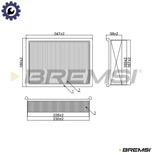 Air filter fa1650 for - filter,