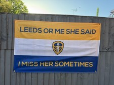 Leeds flag approx 5ft 3ft - approx, x
