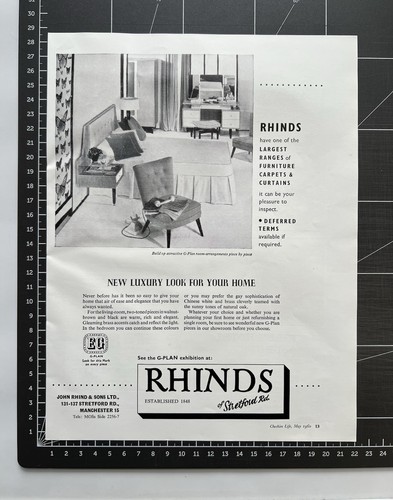 Plan furniture rhinds of - g-plan,