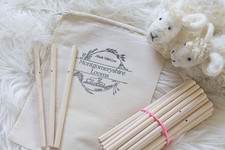 45 Long peg loom pegs. 180mm